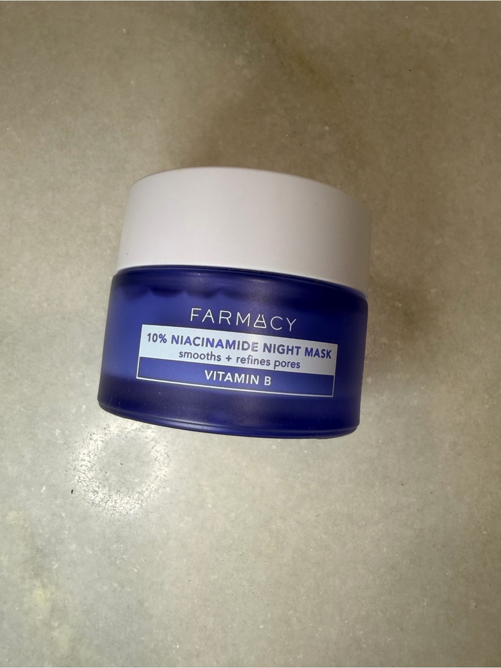 Farmacy Niacinamide Night Mask - Blue and White Jar